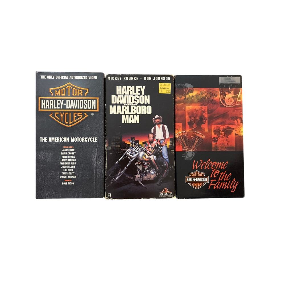 Harley Davidson VHS lot (3)